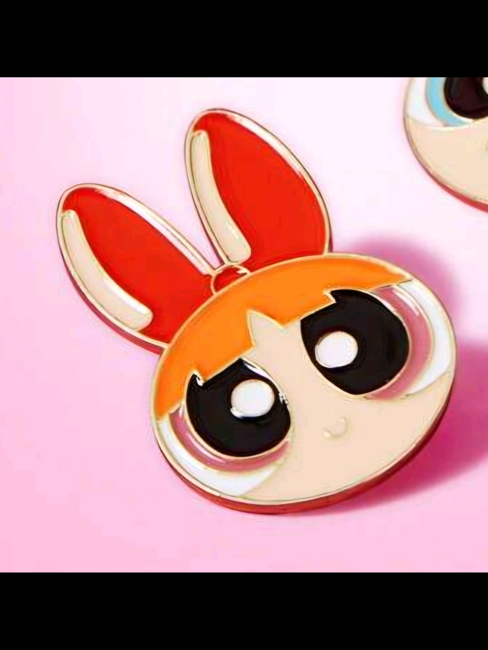 Cute Cartoon Blossom Enamel Brooch - Red, Orange & Cream